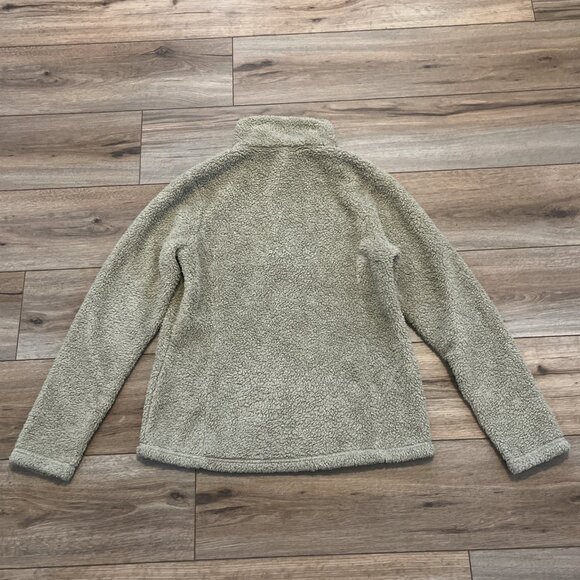 Patagonia Los Gatos 1/4 Zip Pullover SZ Medium Fleece Jacket Logo Tan Beige - Picture 12 of 13